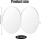 Jetec 30 Pcs 3.5 Inch Acrylic Circle Blanks Clear Disc Round Transparent - Image 2