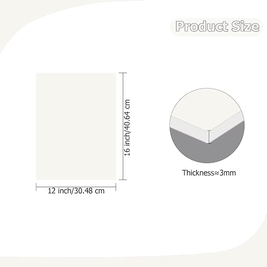 2 Pack 12'' x 16'' Opaque White Acrylic Sheet, 3mm Thick Acrylic Plastic Sheets - Image 2