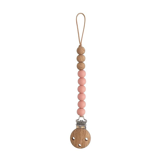 mushie 100% Silicone Baby Pacifier Clip BPA Free | Eva (Powder)