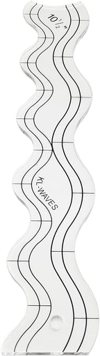 Wave Edge Quilting Ruler Template - Image 2
