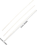 VANZACK 20Pcs Bamboo Sticks for Crafts Flexible Dowels Lightweight Kite Support - Image 2