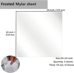 Milky Translucent Blank Mylar Stencil Sheets - Image 2