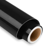 Lya Vinyl Glossy Black 12" x 6 FT Permanent Vinyl Roll by LyaVinyl