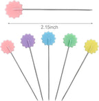 Elisel 200 pcs Multicolor Straight Pins Straight Quilting Pins Craft - Image 2