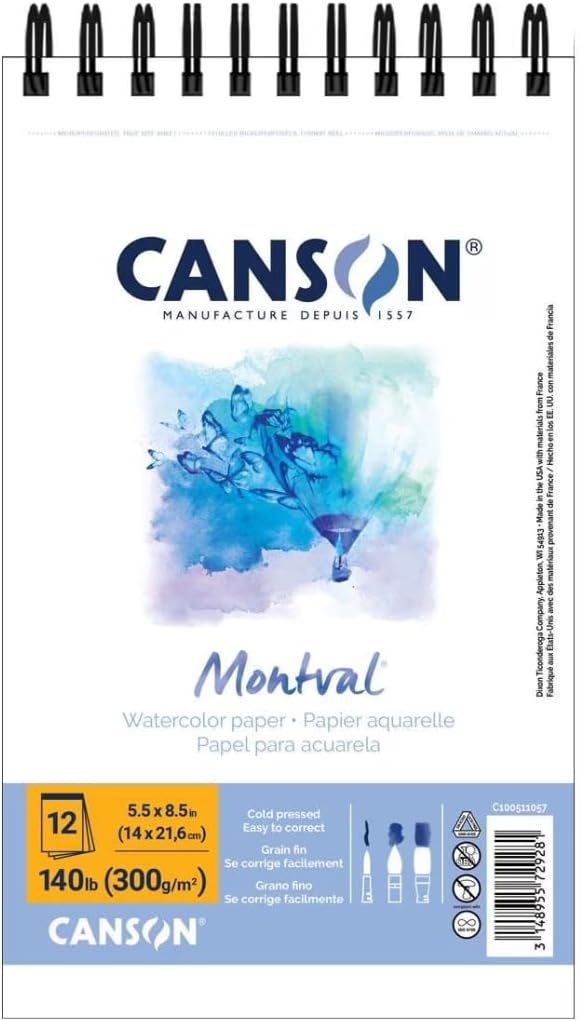 Canson Montval Watercolor Paper, 5.5" x 8.5", 12 Sheets/Pad, 12 Pads | Artist - Image 2