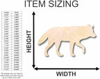 Unfinished Wood Wolf Shape Animal Wildlife Craft up to 46" DIY 14" / 1/4" - Image 3