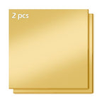 Gold Mirror Acrylic Sheets, 2 Pack 12" x 12" Square Acrylic Sheets 1/8" Thick by JINMURY