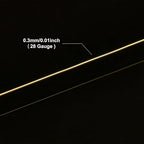 BENECREAT 28 Gauge 164 Yards Jewelry Beading Wire Light Gold Tarnish Resistant - Image 2