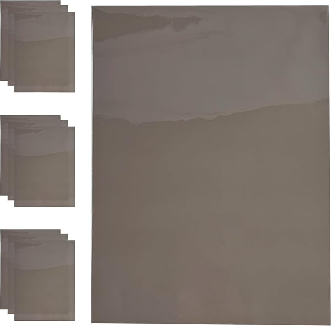 Transparent PVC Faux Leather Sheets, Glossy Waterproof Clear Vinyl Fabric - Image 2