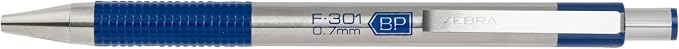 Zebra Pen F-301 Ballpoint Black and Blue Ink Fine Point 0.7mm Stainless Steel - Image 4