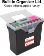 STAPLES Slim Portable File Tote, Letter Size - Image 3