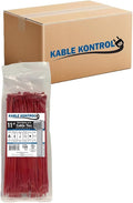 Kable Kontrol Red Zip Ties 11 Inch 8, 50 Lbs Tensile Strength, Bulk Pack by KABLEKONTROL%C2%AE