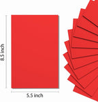 Do²ping Red Foam Sheets Crafts, 8.5x5.5 Inch Eva Craft Foam Paper - Image 2