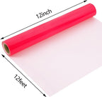 guangyintong Fluorescent Heat Transfer Vinyl Neon Red HTV Rolls, HTV Vinyl - Image 3