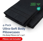 Body Pillowcases Set of 4-20x54 Long Body Pillow Case - Image 2