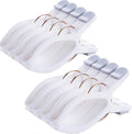 8 Pack Beach Towel Clips for Beach Chairs White Jumbo Size Towel Clamps Lounge Pool Chairs Plastic Clothes Pegs Hanging Clip Clamps Large for Cruise Vacation