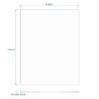 KAITELA 2 Pack 8" x 12" Clear Acrylic Sheet 1/4" Thick Cast Plexiglass Board - Image 3
