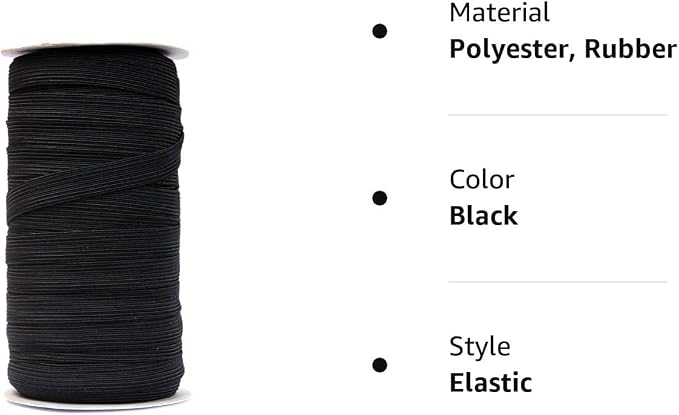 50 Yards Length 1/2" Width Flat Elastic Band - Image 4