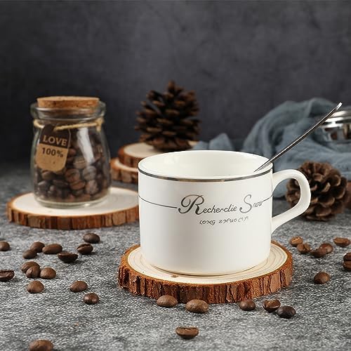 SENMUT Wood Slices 30 Pcs 3.5-4.0 inch Natural Rounds Unfinished Wooden Circles - Image 8