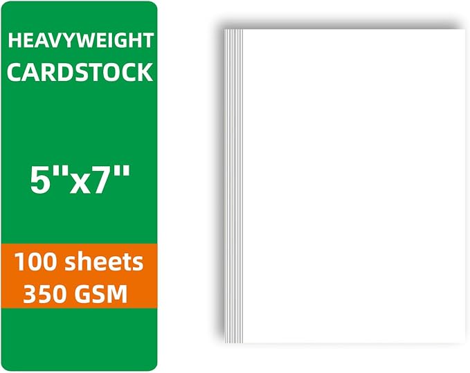 100 Sheets 5 x 7” White Cardstock Thick Paper - Image 3