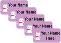 Personalized Name Labels for Kids – 60 Waterproof Peel-and-Stick Labels for by GILBIN