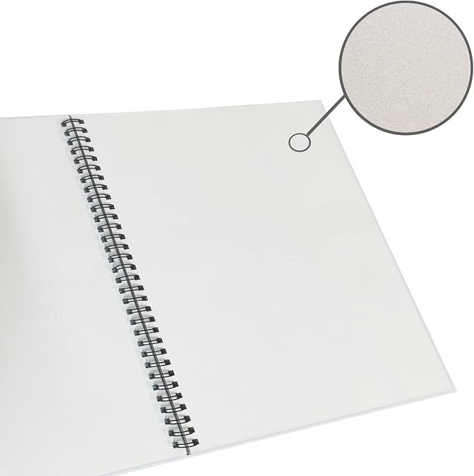 GIFTEXPRESS Pack of 12 Letter Size Sketch Book Bound Spiral Premium Sketch Pads - Image 2