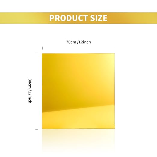 5pack Mirror Acrylic Sheets, Rigid Tinted Mirror Acrylic - Image 2