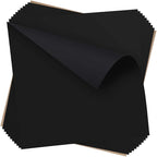 Dysania Black Heat Transfer Vinyl, 10 Pack 12 x 12in Black HTV Vinyl | Iron on by Dysania
