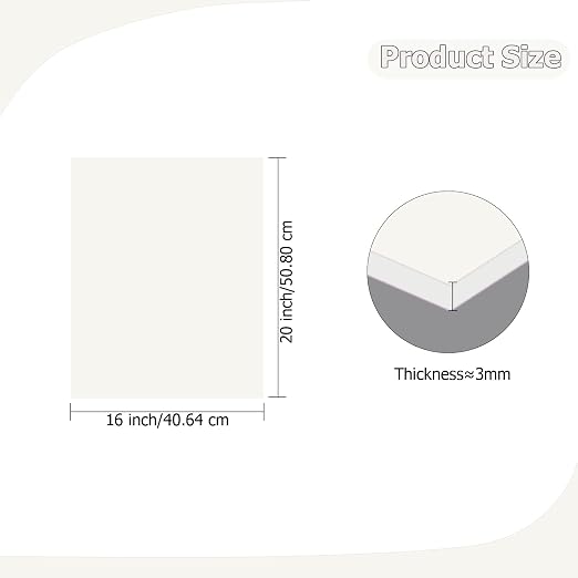 2 Pack 16'' x 20'' Opaque White Acrylic Sheet, 3mm Thick Acrylic Plastic Sheet - Image 2