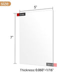 Enoin 4pcs 5 x 7 Acrylic Sheet Cut to Size Plexiglass Sheets 1/16 inch Thick - Image 2
