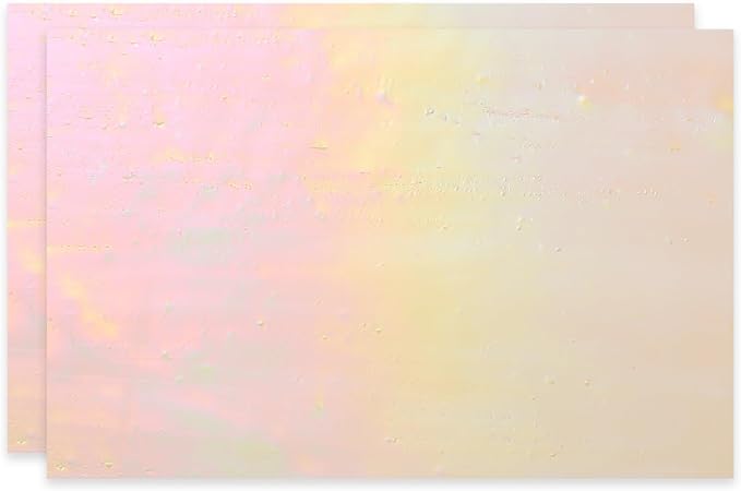 PATIKIL 4 x 6 Inch Transparent Stained Glass Sheets, 2 Sheets Mosaic Glass by PATIKIL