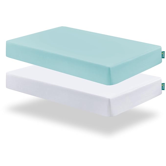 Biloban Crib Sheets Fitted, 2 Pack Crib Sheet Fits by Bilobanbabybedding
