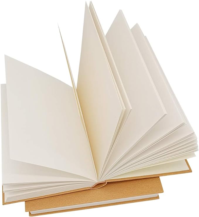 5.5x8.25 Sketch Book, 240 Sheets, Hardcover Bound Sketch Notebook, 120 Sheets - Image 2