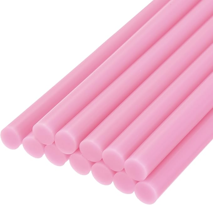 uxcell Mini Hot Glue Sticks for Glue Gun 11mm x 100mm Pink 12pcs by uxcell