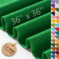 Pure Green Felt Fabric 36'' X 36'', 1.4mm Large Felt Sheets Soft Durable Crafts by FEIYAUMI