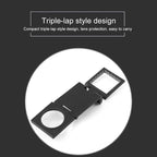 Three- Folding Magnifier with Scale 10X Magnifiation Optical Lens 28mm Three - Image 4