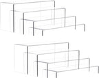 Anglelife 8 Pieces 2 Set Large Display Risers, Acrylic Cake Shelves by Anglelife