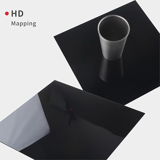 Black Acrylic Sheets, 4 Pack 12" x 12" x 1/8" Thick Black Opaque Glossy Acrylic - Image 4