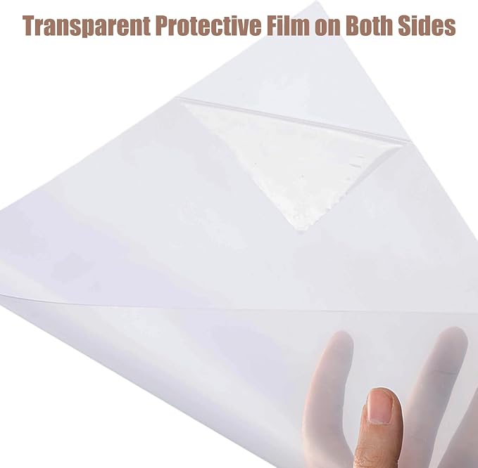 10-Pack A4 Colored PVC Flexible Plastic Sheets, 0.3mm Clear Transparent Film - Image 3