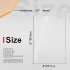 KINLINK 8x12 Plexiglass Sheets 1/8 inch Thick, 3mm Clear Cast Acrylic Sheet - Image 2
