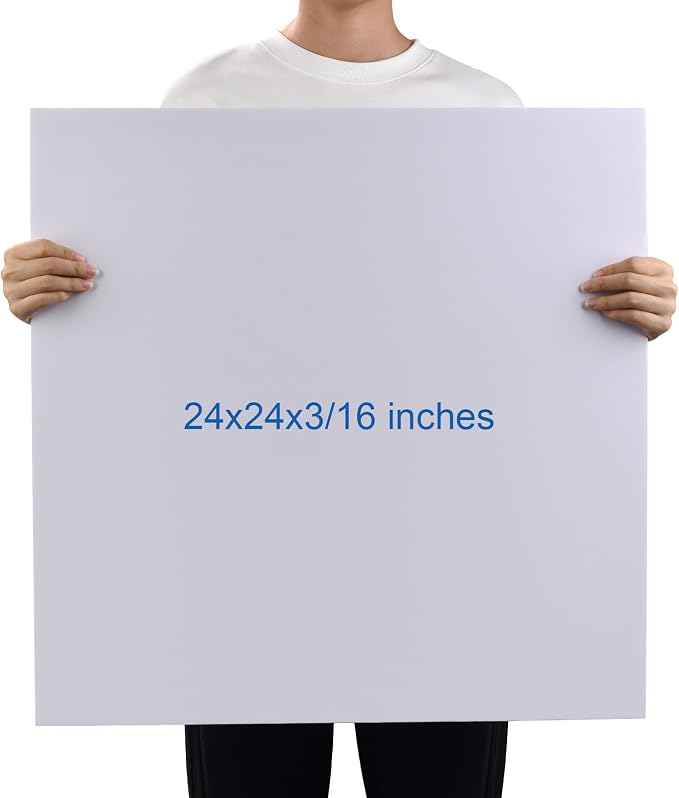 Foam Board 24 x 24 x 3/16", Foam Core Board Sheets, Acid Free Foamboard - Image 3
