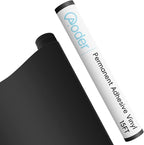 Aoder Permanent Adhesive Vinyl Roll 12" × 15FT, Matte Black | Sticker Vinyl by AoderDTFTransferFilm