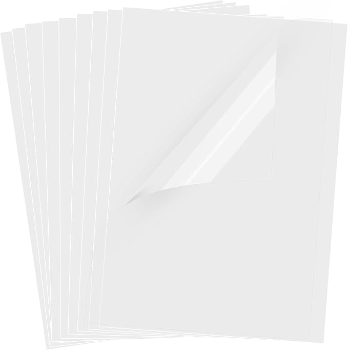60 Sheets Inkjet Transparency Film 100% Clear Acetate Sheets by PrintableHolographicStickerPaperTransparencyFilm