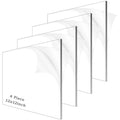 Clear Acrylic Sheet Plexiglass, 1/4" Thick Cast Acrylic Glass Sheet, Plexiglass by ADTDA