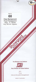 Strip Style Stamp Mounts Size 68 Clear by Showgard