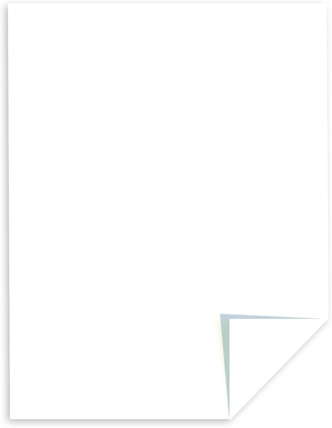 Astrobrights/Neenah Bright White Cardstock, 8.5" x 11", 65 lb/176 gsm, 75 Sheets - Image 3