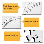 2 Pcs Stainless Steel Thickness Gauges Wire Gauge Measuring Tool | - Image 6