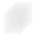 SimbaLux Acrylic Sheet Clear Plexiglass 8” x 10” 0.04” Thick, 10 Pack | by SimbaLux