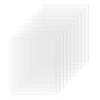 SimbaLux Acrylic Sheet Clear Plexiglass 8” x 10” 0.04” Thick, 10 Pack | by SimbaLux