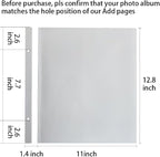 Vienrose Photo Album Self Adhesive Scrapbook Refill Pages - Image 2